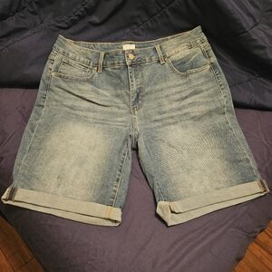 Time and Tru Light Blue Jean Shorts